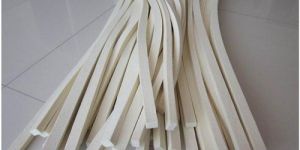 White Wool Felt Strips