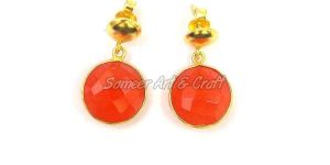 Carnelian Gemstone Earring