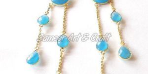 Peru Chalcedony Gemstone Earring