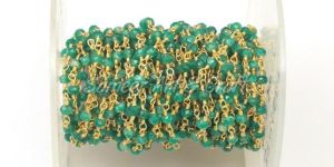 Dyed Emerald Rosary Chain