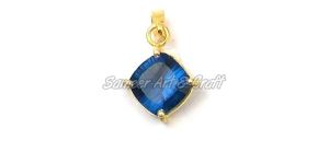 Iolite Quartz Gemstone Pendant