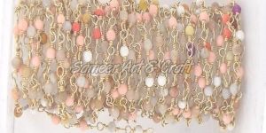 Multi Stone Rosary Chain