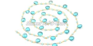 Multi Stone Teardrop Chain