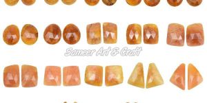 Natural Aventurine Yellow Sapphire Gemstone Cabochon