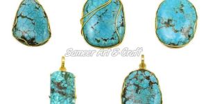 Natural Turquoise Gemstone Pendant