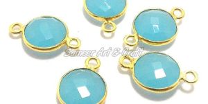 Peru Chalcedony Bezel Connector