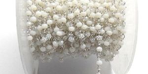 White Agate Rosary Chain