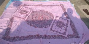 Madhubani Hand Painted Bed Sheet