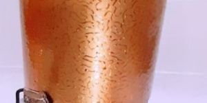 Copper Dispenser with Stand & Glass