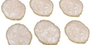 Resin Coaster with Golden Sides