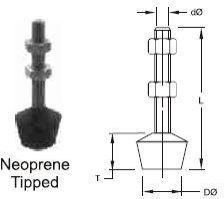 Neoprene Tipped Spindle