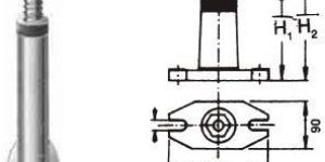 Stable Screw Jack with Double Side Flange And Ring Lock Nut