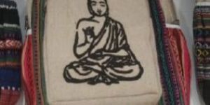 Buddha Printed Backpack Bag