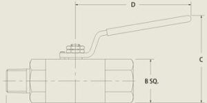 ABV 2 MF High Pressure Ball Valve