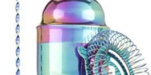 Stainless Steel Rainbow Barware Set