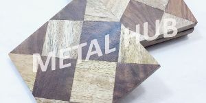 WOODEN SQUARE COASTER