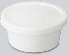 100ml White Plastic Container