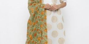 White Cotton Palazzo Suit