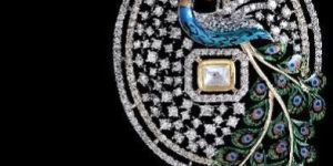 Diamond Peacock Pendant