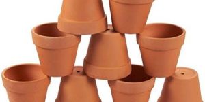 Round Clay Flower Pot