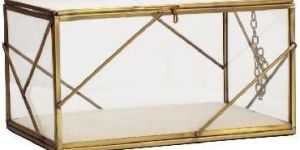 Decorative Metal and Glass Box