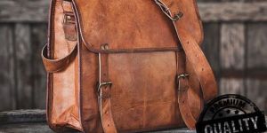 Handmade Leather School Laptop Bag