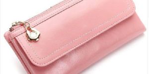 Ladies Pink Leather Purse