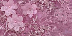 Embroidered and Stone Work Fabric