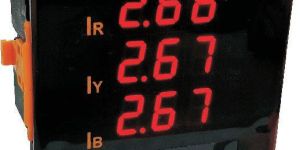 Three Phase Three Display Digital Ammeter