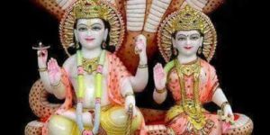 Marble Laxmi Narayan Statue
