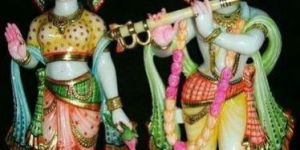 Marble Radha Krishna Statue