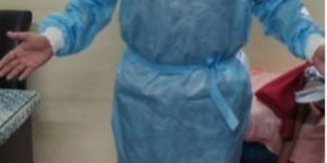 60 GSM Laminated Isolation Gown