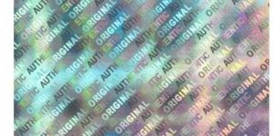 Silver Hologram Sticker