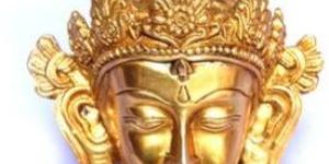 Brass Buddha Head Statue