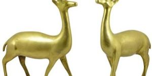 Brass Deer Statue