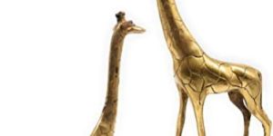 Brass Giraffe Statue