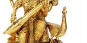 Brass Maa Saraswati Statue
