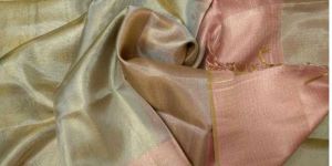 Tissue Linen Jacquard Work Saree