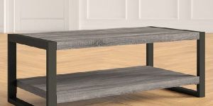 Wooden and Iron Coffee Table