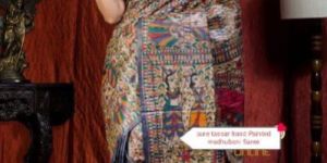 Pure Tussar Hand Painted Madhubani Sarees
