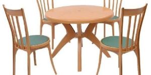 4 Seater Plastic Dining Table Set