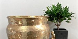 Vintage Brass Planter