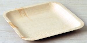 7 Inch Flat Square Areca Leaf Plates