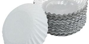 Silver Plain Paper Plate