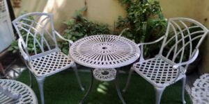 Garden Aluminium Chair And Stool
