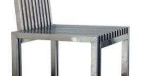 Polished Stainless Steel Chair