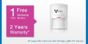 Wireless Pet Immune Anti Strong Light PIR Sensor