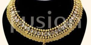 Polki Stone Necklace Set