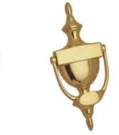 Plain Brass Door Knocker