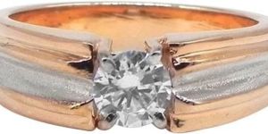 IGI Solitaire Solid Rose Gold Diamond Ring